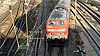 Diesellok bei der Ausfahrt aus dem Augsburger Hbf