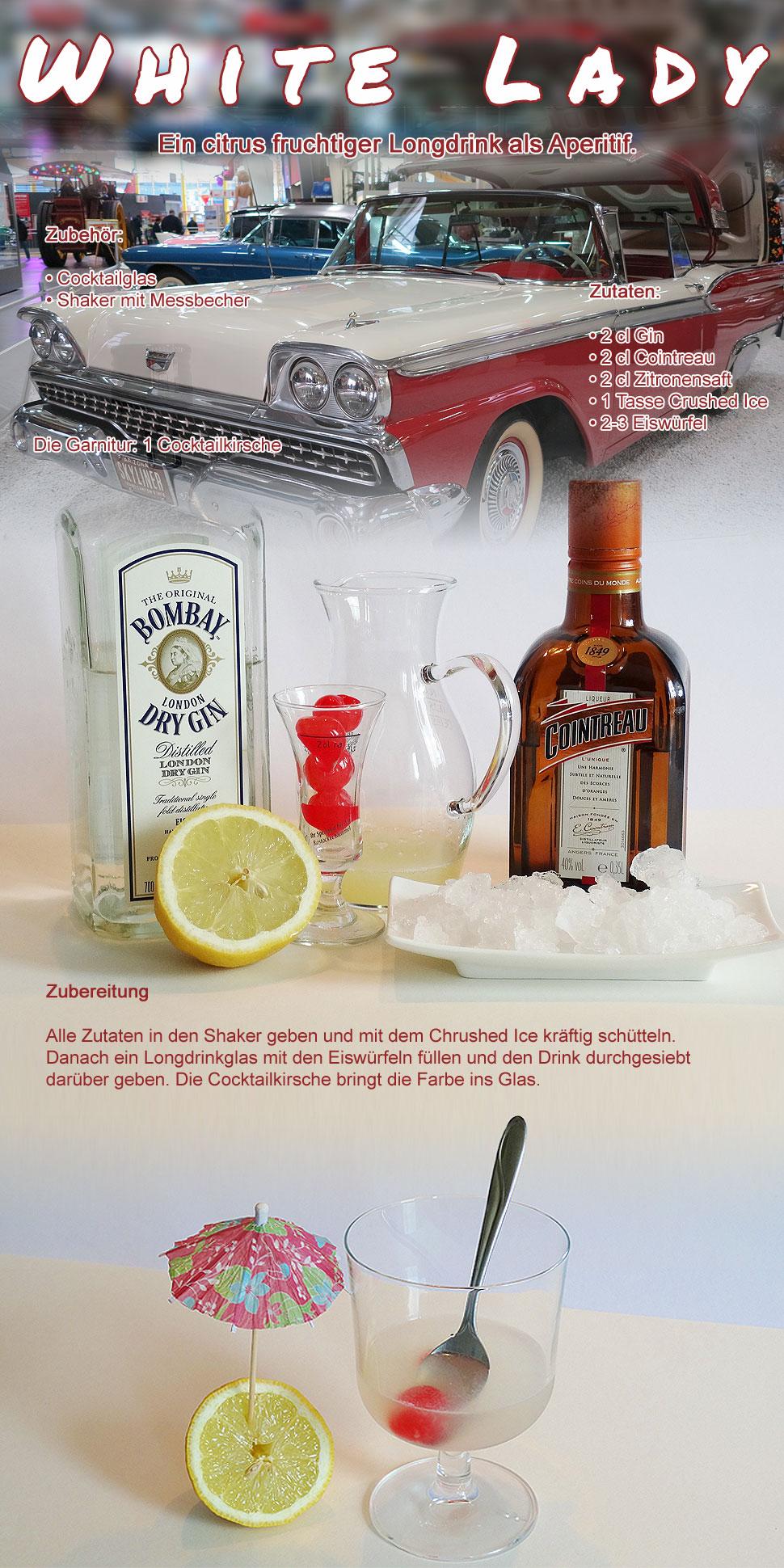 Leckere Cocktails - White Lady