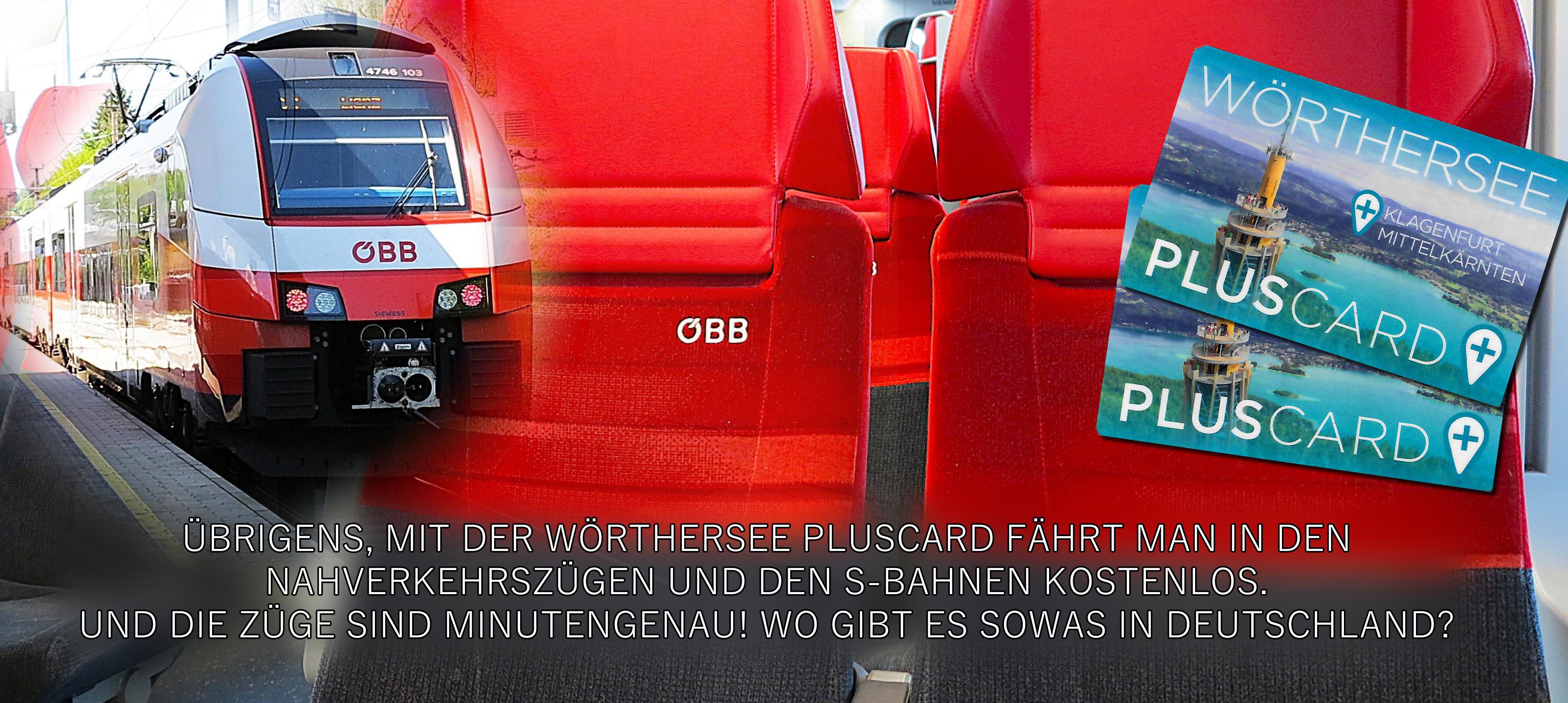 Mit der Österreichischen Bundesbahn sind wir auch gefahren und haben Kärnten dadurch noch besser kennengelernt. Mit der Österreichischen Bundesbahn sind wir auch gefahren und haben Kärnten dadurch noch besser kennengelernt.