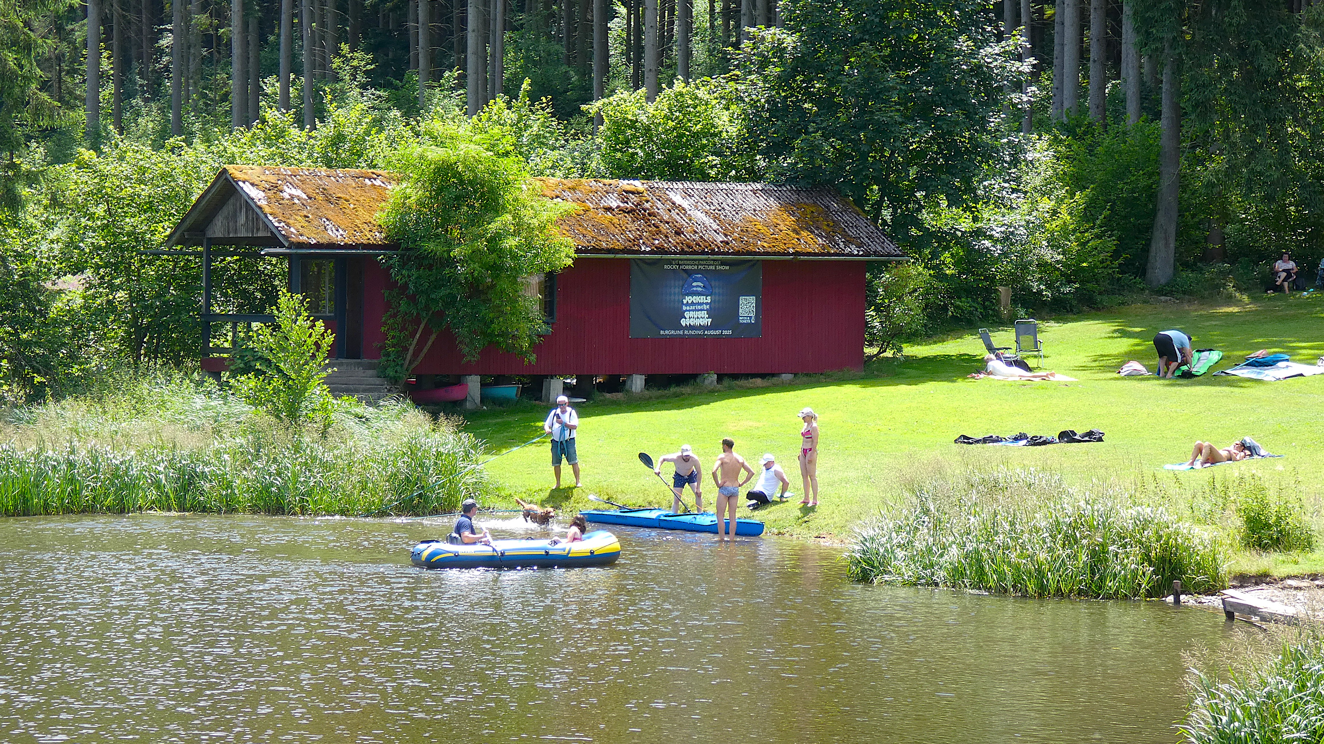 Noch eine kleine Abkühlung im Blaibachersee bei Bad Kötzting