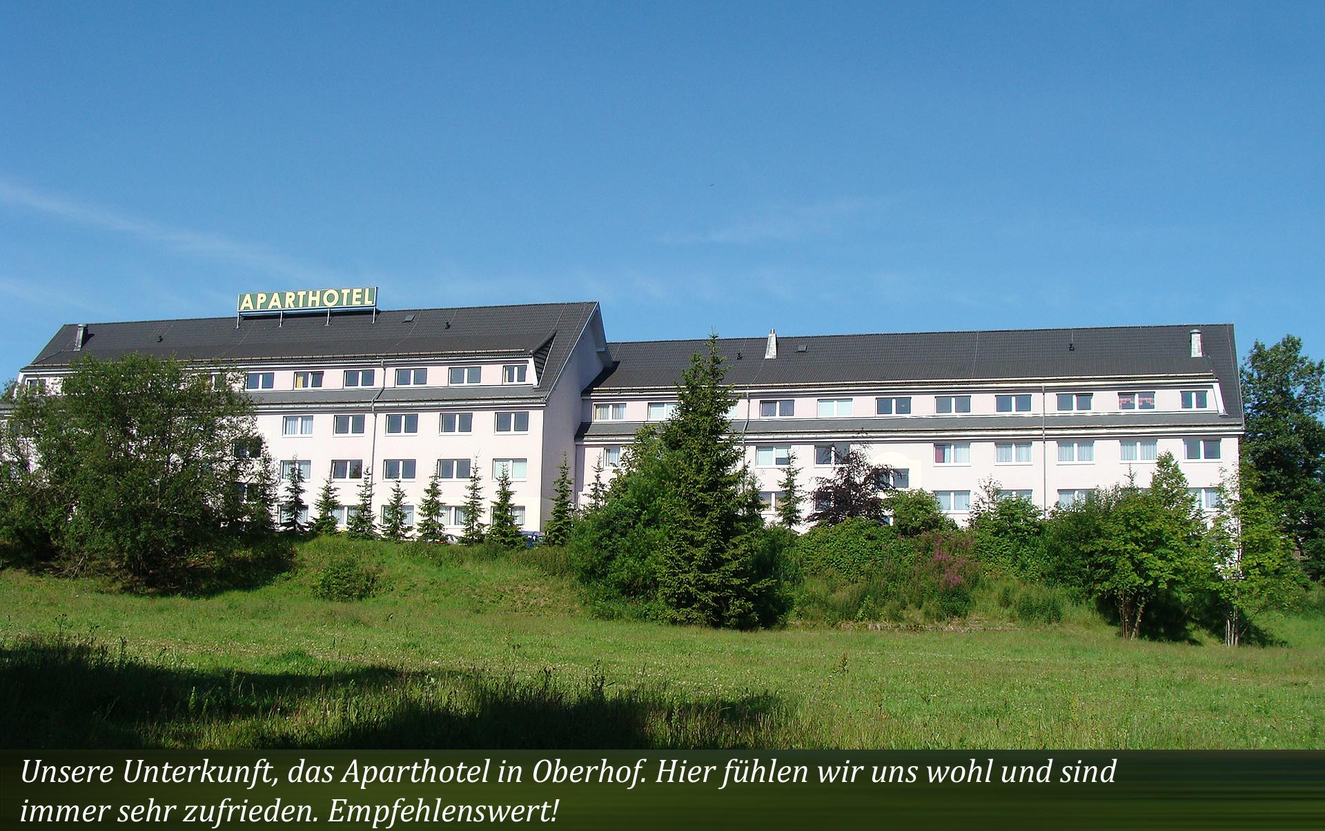 Unsere Unterkunft, das Aparthotel in Oberhof. Hier fühlen wir uns wohl und sind immer sehr zufrieden. Empfehlenswert! 