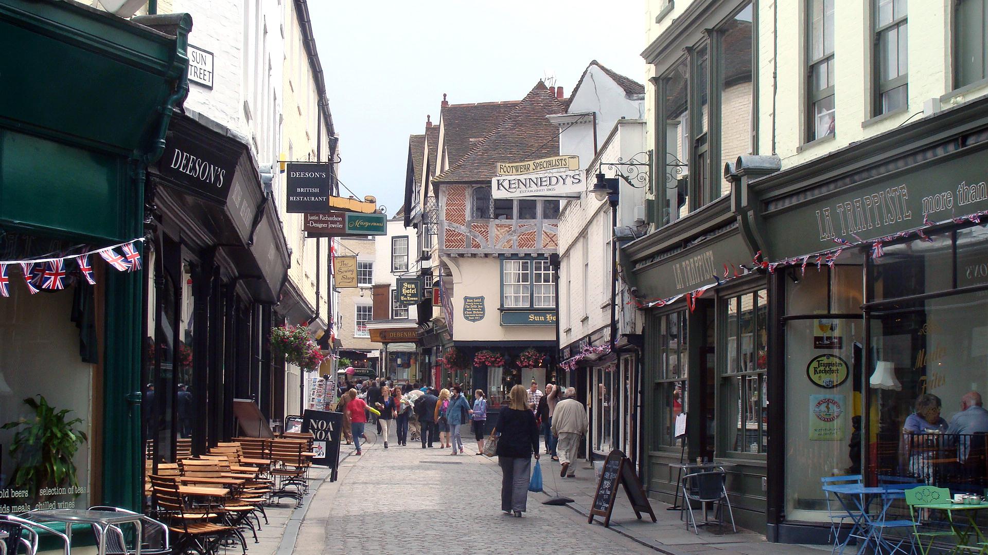 Innenstadt von Canterbury.