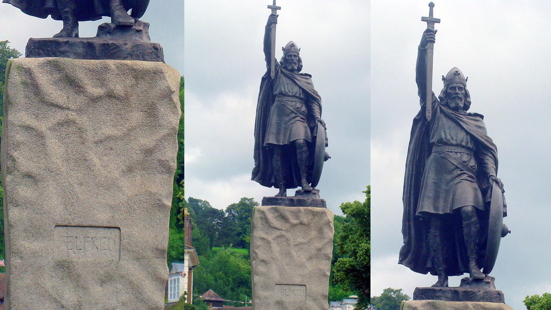 Statue Alfred des Großen in Winchester.