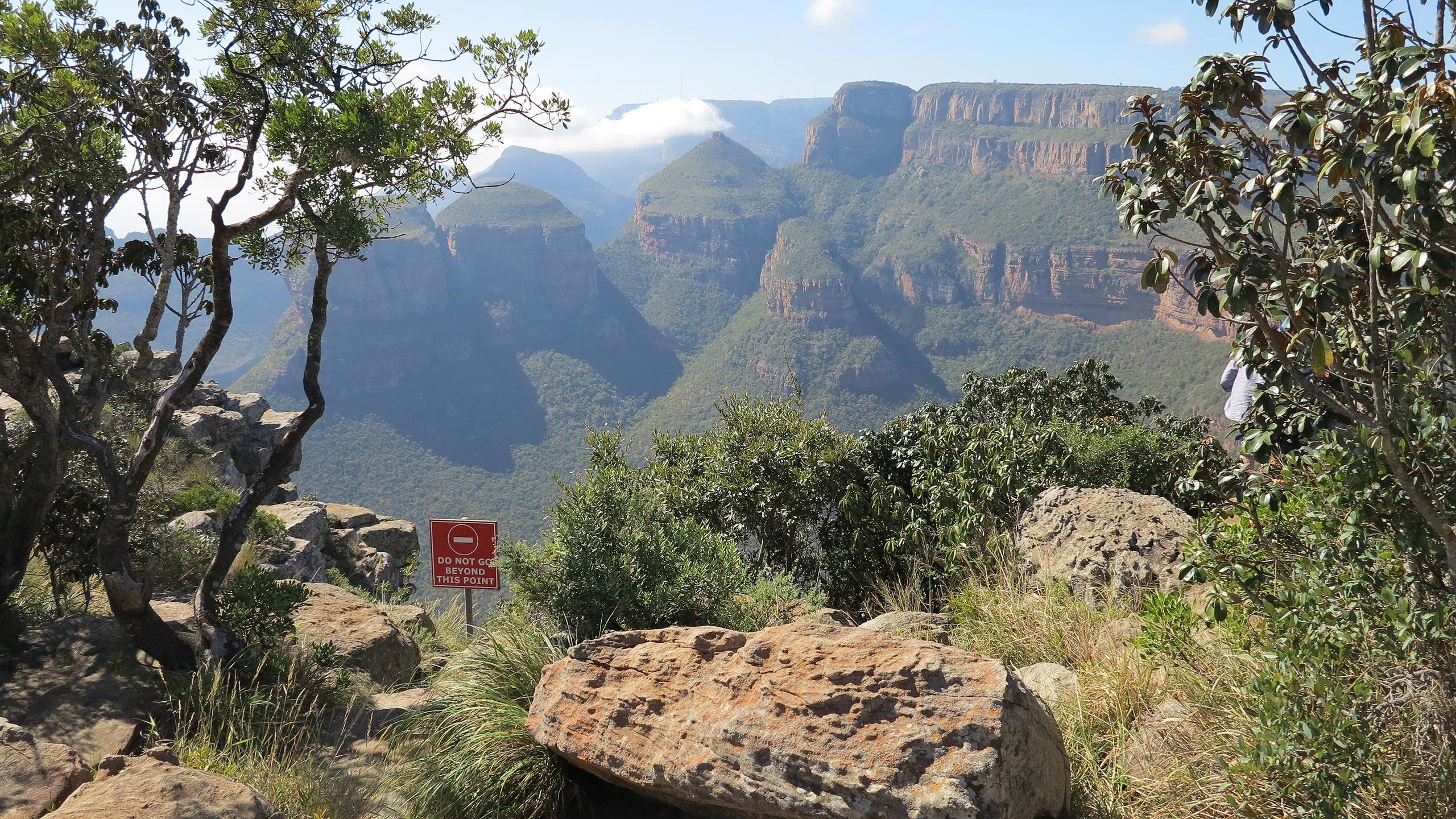 Da bleibt einem das Herz stehen. Zu sehen ist der Blyde River Canyon – der drittgrößte Canyon der Welt